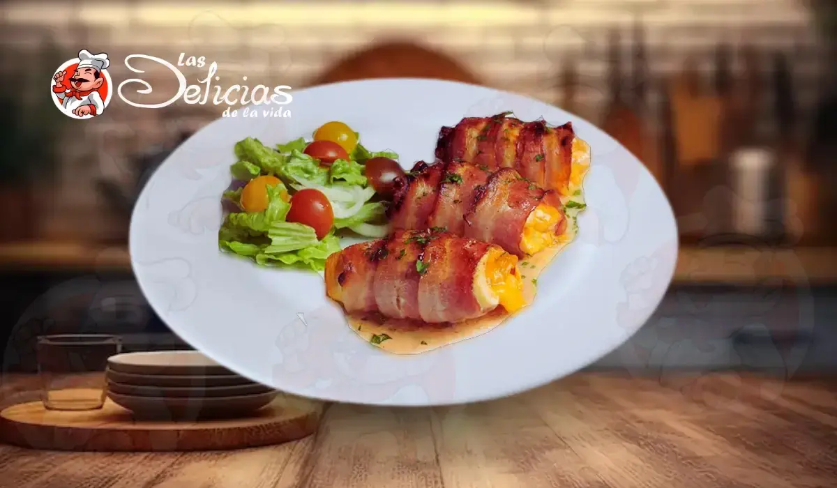 Pechugas rellenas en salsa de chipotle