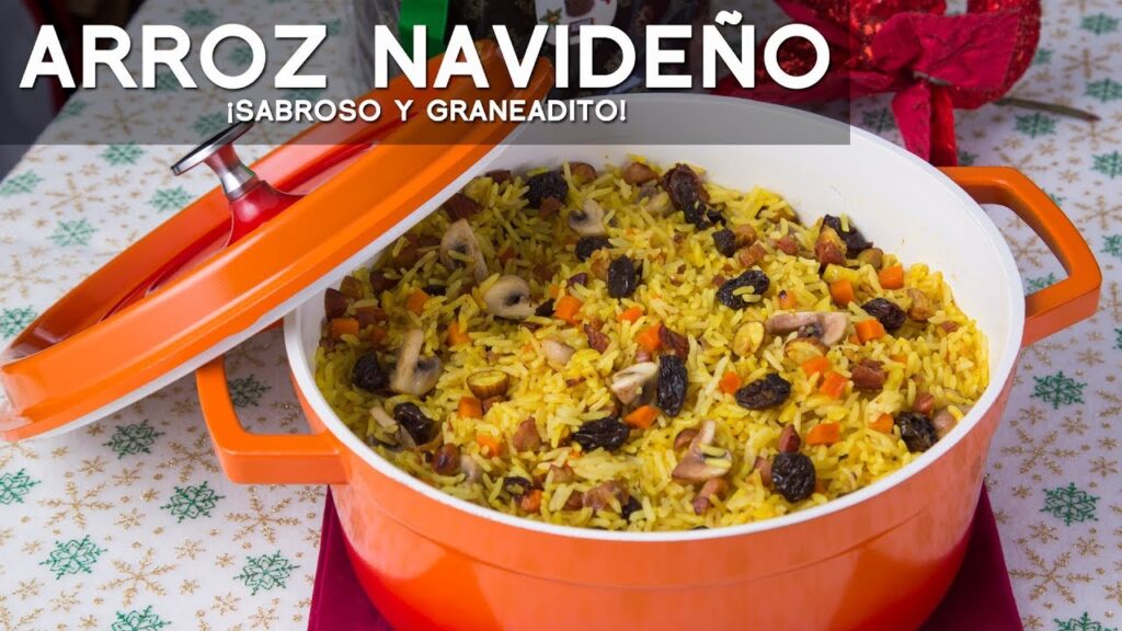 Receta de Arroz navideño peruano