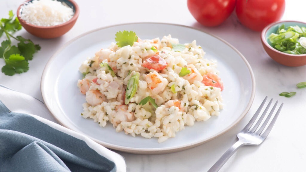 Receta de Risotto de camarones
